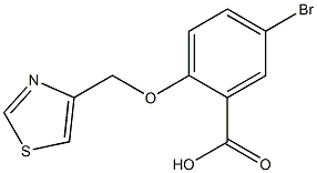 5-bromo-2-(1,3-thiazol-4-ylmethoxy)benzoic acid Structure