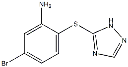 5-bromo-2-(1H-1,2,4-triazol-5-ylsulfanyl)aniline 구조식 이미지