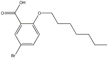 5-bromo-2-(heptyloxy)benzoic acid 구조식 이미지