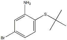 5-bromo-2-(tert-butylsulfanyl)aniline Structure