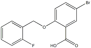 5-bromo-2-[(2-fluorophenyl)methoxy]benzoic acid Structure