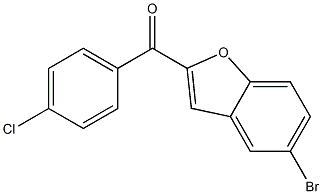 5-bromo-2-[(4-chlorophenyl)carbonyl]-1-benzofuran 구조식 이미지