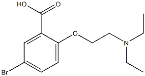 5-bromo-2-[2-(diethylamino)ethoxy]benzoic acid Structure