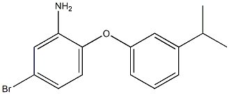 5-bromo-2-[3-(propan-2-yl)phenoxy]aniline Structure