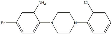5-bromo-2-[4-(2-chlorophenyl)piperazin-1-yl]aniline 구조식 이미지
