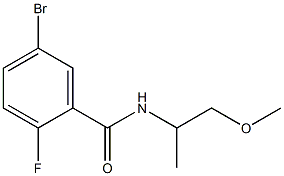 5-bromo-2-fluoro-N-(2-methoxy-1-methylethyl)benzamide 구조식 이미지