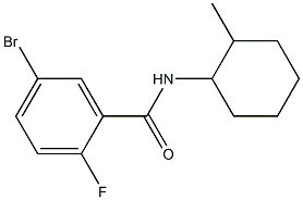 5-bromo-2-fluoro-N-(2-methylcyclohexyl)benzamide Structure