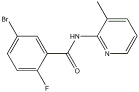 5-bromo-2-fluoro-N-(3-methylpyridin-2-yl)benzamide Structure