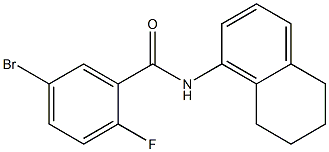 5-bromo-2-fluoro-N-(5,6,7,8-tetrahydronaphthalen-1-yl)benzamide 구조식 이미지