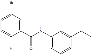 5-bromo-2-fluoro-N-[3-(propan-2-yl)phenyl]benzamide 구조식 이미지