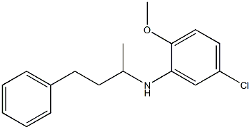 5-chloro-2-methoxy-N-(4-phenylbutan-2-yl)aniline Structure