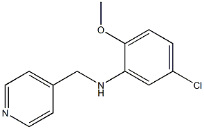 5-chloro-2-methoxy-N-(pyridin-4-ylmethyl)aniline 구조식 이미지