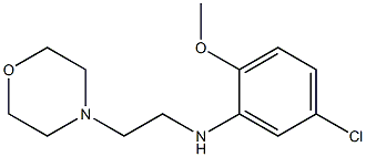 5-chloro-2-methoxy-N-[2-(morpholin-4-yl)ethyl]aniline 구조식 이미지