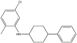 5-chloro-2-methyl-N-(4-phenylcyclohexyl)aniline Structure