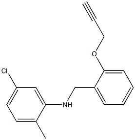 5-chloro-2-methyl-N-{[2-(prop-2-yn-1-yloxy)phenyl]methyl}aniline 구조식 이미지