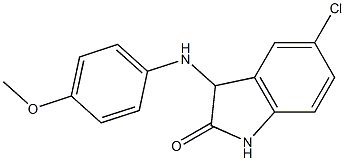 5-chloro-3-[(4-methoxyphenyl)amino]-2,3-dihydro-1H-indol-2-one 구조식 이미지