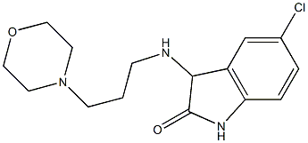 5-chloro-3-{[3-(morpholin-4-yl)propyl]amino}-2,3-dihydro-1H-indol-2-one Structure