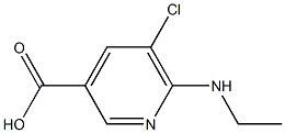 5-chloro-6-(ethylamino)pyridine-3-carboxylic acid 구조식 이미지