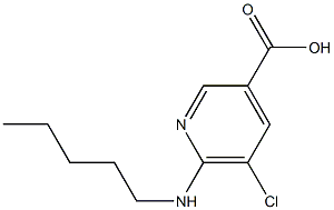 5-chloro-6-(pentylamino)pyridine-3-carboxylic acid 구조식 이미지