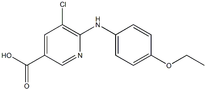 5-chloro-6-[(4-ethoxyphenyl)amino]pyridine-3-carboxylic acid Structure