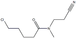 5-chloro-N-(2-cyanoethyl)-N-methylpentanamide 구조식 이미지