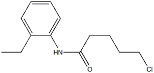 5-chloro-N-(2-ethylphenyl)pentanamide Structure