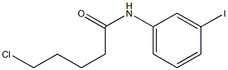 5-chloro-N-(3-iodophenyl)pentanamide 구조식 이미지