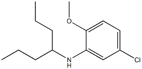 5-chloro-N-(heptan-4-yl)-2-methoxyaniline 구조식 이미지