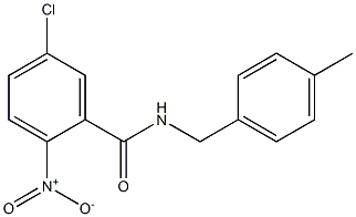 5-chloro-N-[(4-methylphenyl)methyl]-2-nitrobenzamide Structure