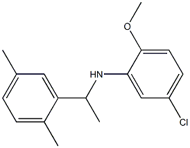 5-chloro-N-[1-(2,5-dimethylphenyl)ethyl]-2-methoxyaniline 구조식 이미지