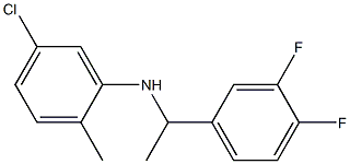 5-chloro-N-[1-(3,4-difluorophenyl)ethyl]-2-methylaniline 구조식 이미지