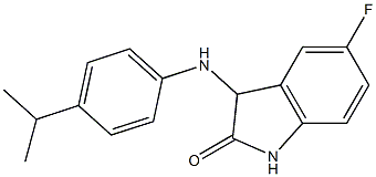 5-fluoro-3-{[4-(propan-2-yl)phenyl]amino}-2,3-dihydro-1H-indol-2-one 구조식 이미지