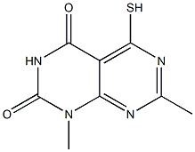 5-mercapto-1,7-dimethylpyrimido[4,5-d]pyrimidine-2,4(1H,3H)-dione Structure
