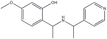 5-methoxy-2-(1-{[1-(pyridin-4-yl)ethyl]amino}ethyl)phenol 구조식 이미지