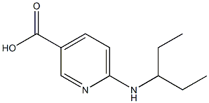 6-(pentan-3-ylamino)pyridine-3-carboxylic acid Structure