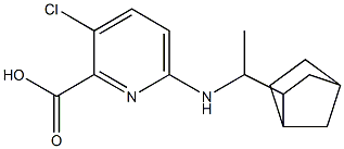 6-[(1-{bicyclo[2.2.1]heptan-2-yl}ethyl)amino]-3-chloropyridine-2-carboxylic acid Structure