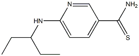 6-[(1-ethylpropyl)amino]pyridine-3-carbothioamide Structure