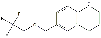 6-[(2,2,2-trifluoroethoxy)methyl]-1,2,3,4-tetrahydroquinoline 구조식 이미지