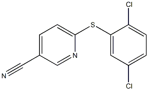 6-[(2,5-dichlorophenyl)sulfanyl]pyridine-3-carbonitrile Structure