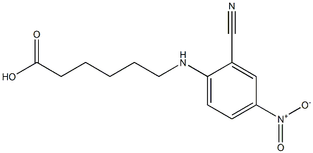 6-[(2-cyano-4-nitrophenyl)amino]hexanoic acid Structure