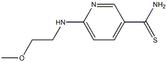 6-[(2-methoxyethyl)amino]pyridine-3-carbothioamide Structure