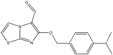 6-[(4-isopropylbenzyl)oxy]imidazo[2,1-b][1,3]thiazole-5-carbaldehyde 구조식 이미지