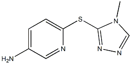 6-[(4-methyl-4H-1,2,4-triazol-3-yl)sulfanyl]pyridin-3-amine Structure
