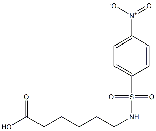 6-[(4-nitrobenzene)sulfonamido]hexanoic acid 구조식 이미지