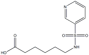 6-[(pyridin-3-ylsulfonyl)amino]hexanoic acid 구조식 이미지