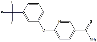 6-[3-(trifluoromethyl)phenoxy]pyridine-3-carbothioamide 구조식 이미지