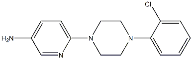 6-[4-(2-chlorophenyl)piperazin-1-yl]pyridin-3-amine 구조식 이미지