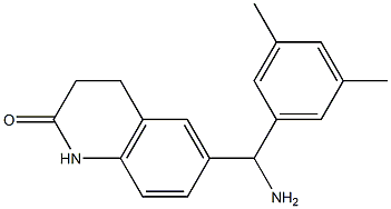 6-[amino(3,5-dimethylphenyl)methyl]-1,2,3,4-tetrahydroquinolin-2-one Structure