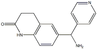 6-[amino(pyridin-4-yl)methyl]-1,2,3,4-tetrahydroquinolin-2-one 구조식 이미지