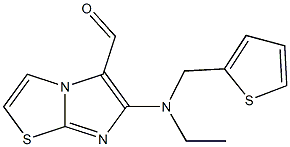 6-[ethyl(thien-2-ylmethyl)amino]imidazo[2,1-b][1,3]thiazole-5-carbaldehyde 구조식 이미지